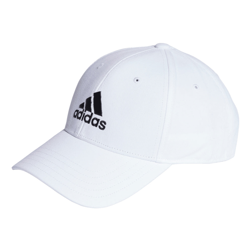 Adidas | Unisex Cotton Twill Baseball Cap (White/Black)