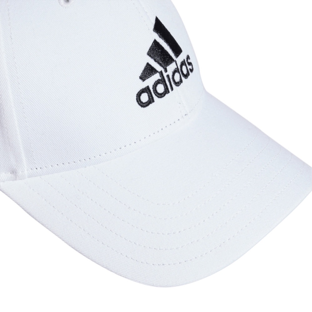 Adidas | Unisex Cotton Twill Baseball Cap (White/Black)