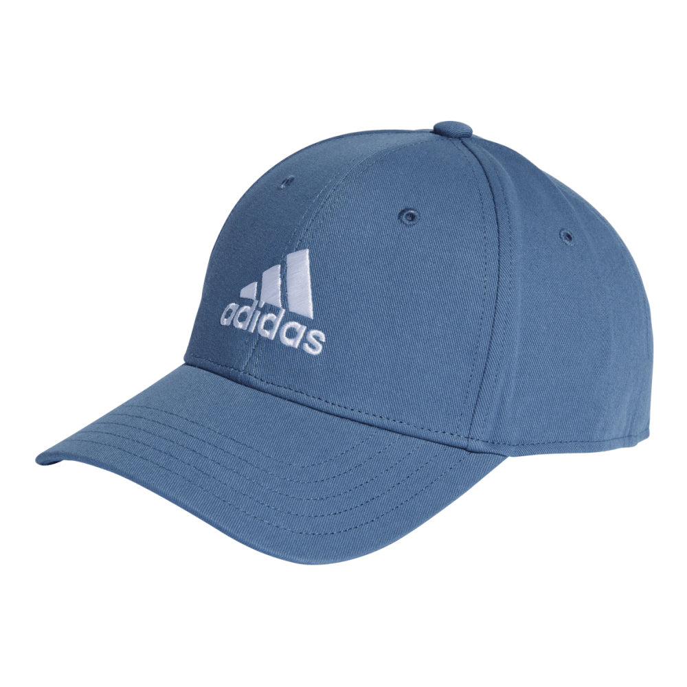 Adidas | Unisex Cotton Twill Baseball Cap (Blue/White)