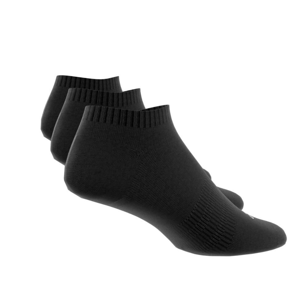 Adidas | Unisex Cushioned Low-Cut Socks 3 Pack (Black/White)