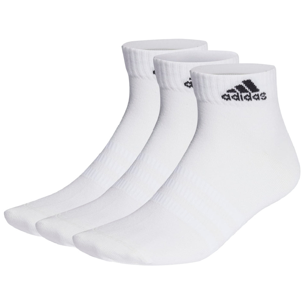 Adidas | Unisex Ankle Socks 3 Pack (White/Black)