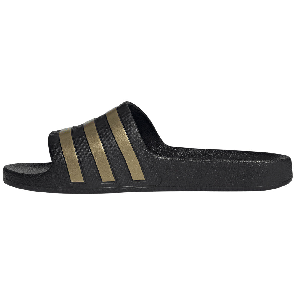 Adidas | Unisex Adilette Aqua Slides (Black/Gold)