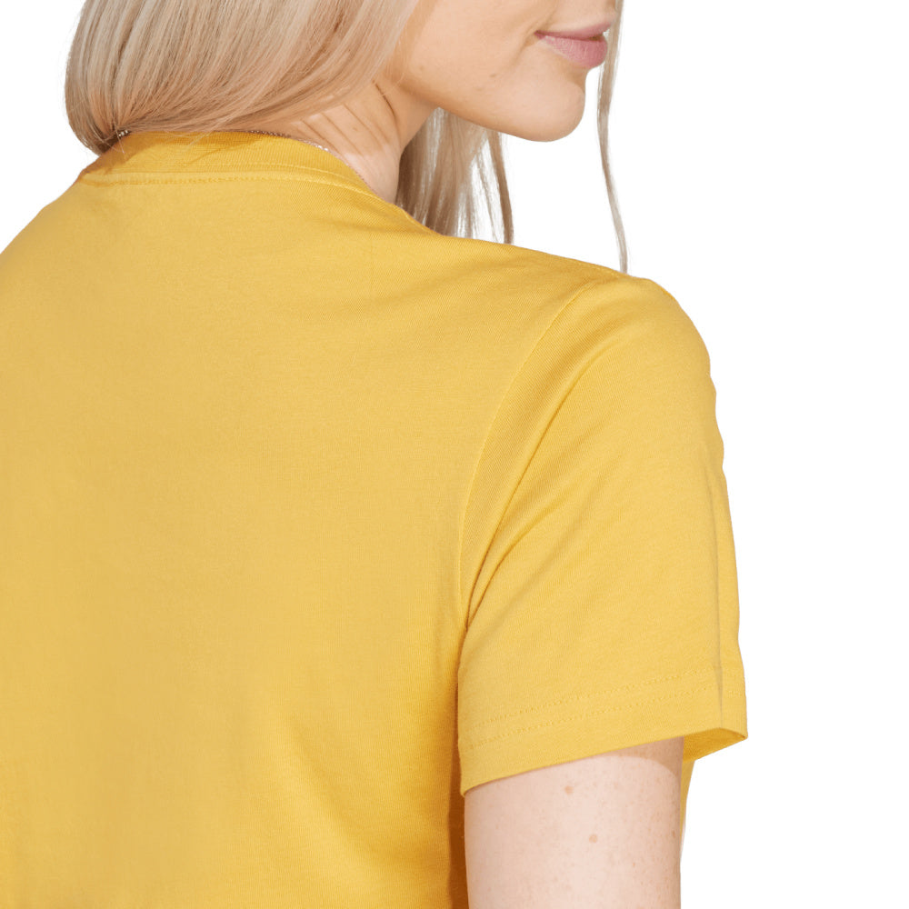 Adidas | Womens Essentials Big Logo Tee (Preloved Yellow/White)