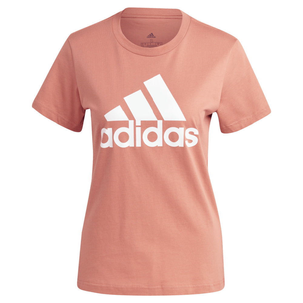 Adidas | Womens Essentials Big Logo Tee (Clay Strata/White)