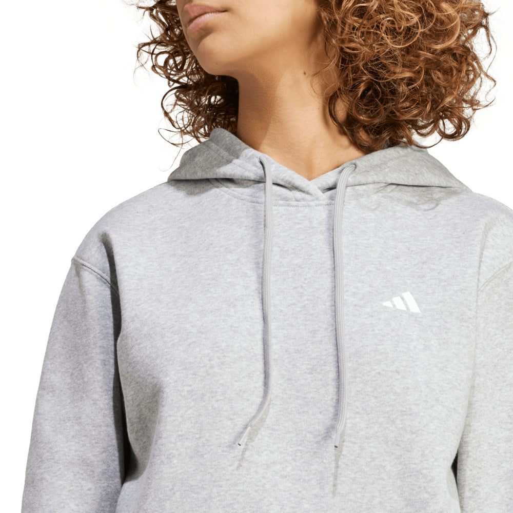 Adidas | Womens Sl Feelcozy Hoodie (Medium Grey Heather)