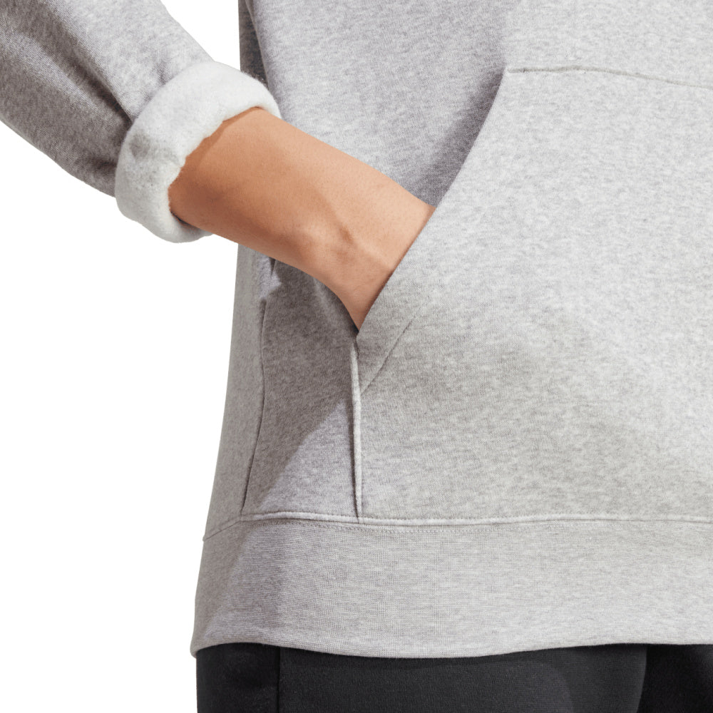Adidas | Womens Sl Feelcozy Hoodie (Medium Grey Heather)