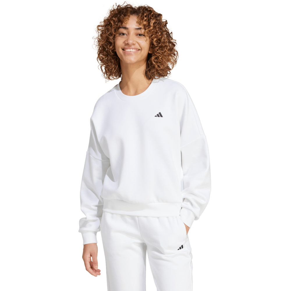 Adidas | Womens Sl Feelcozy Sweatshirt (White/Black)