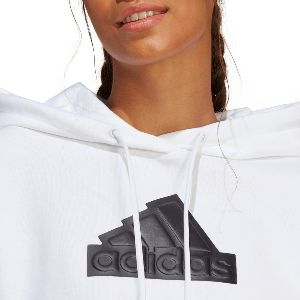 Adidas | Womens Future Icons Badge Of Sport Hoodie (White/Black)