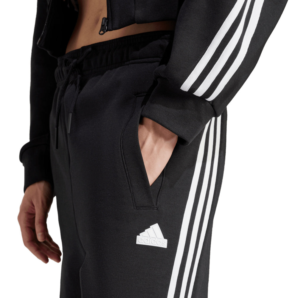 Adidas | Womens Future Icons 3-Stripes Open Hem Pants (Black)