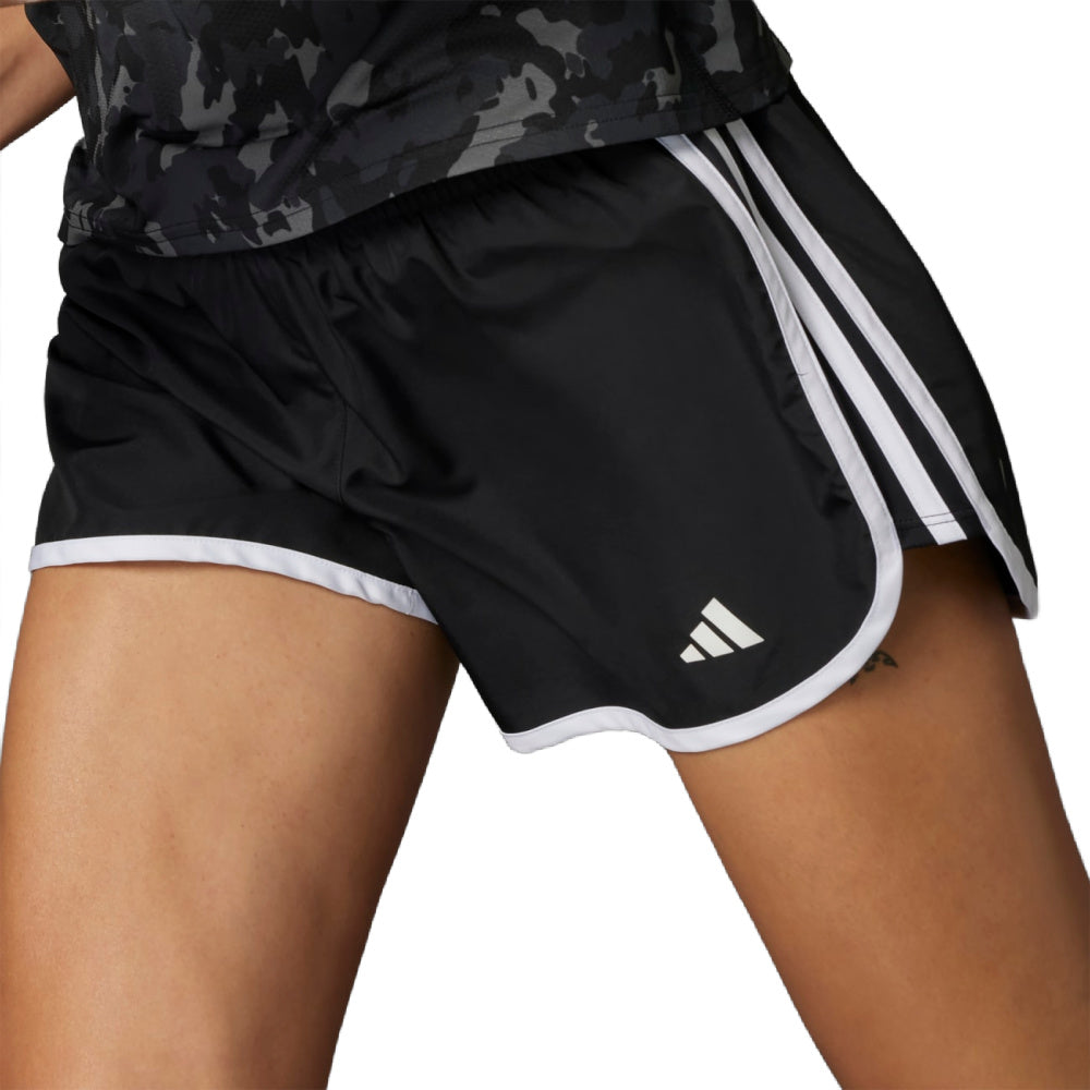 Adidas | Womens Marathon 20 Running Shorts 4" (Black/White)