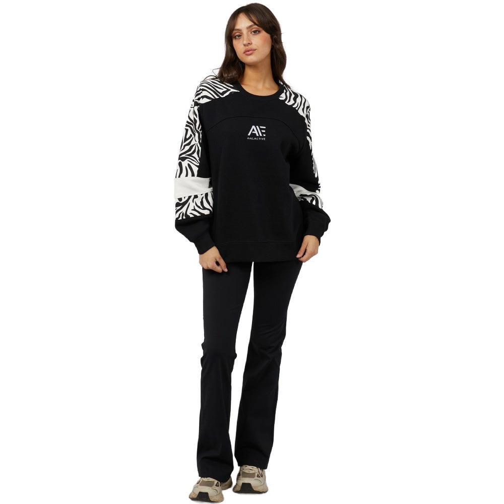 All About Eve | Womens Parker Panelled Crew (Black)