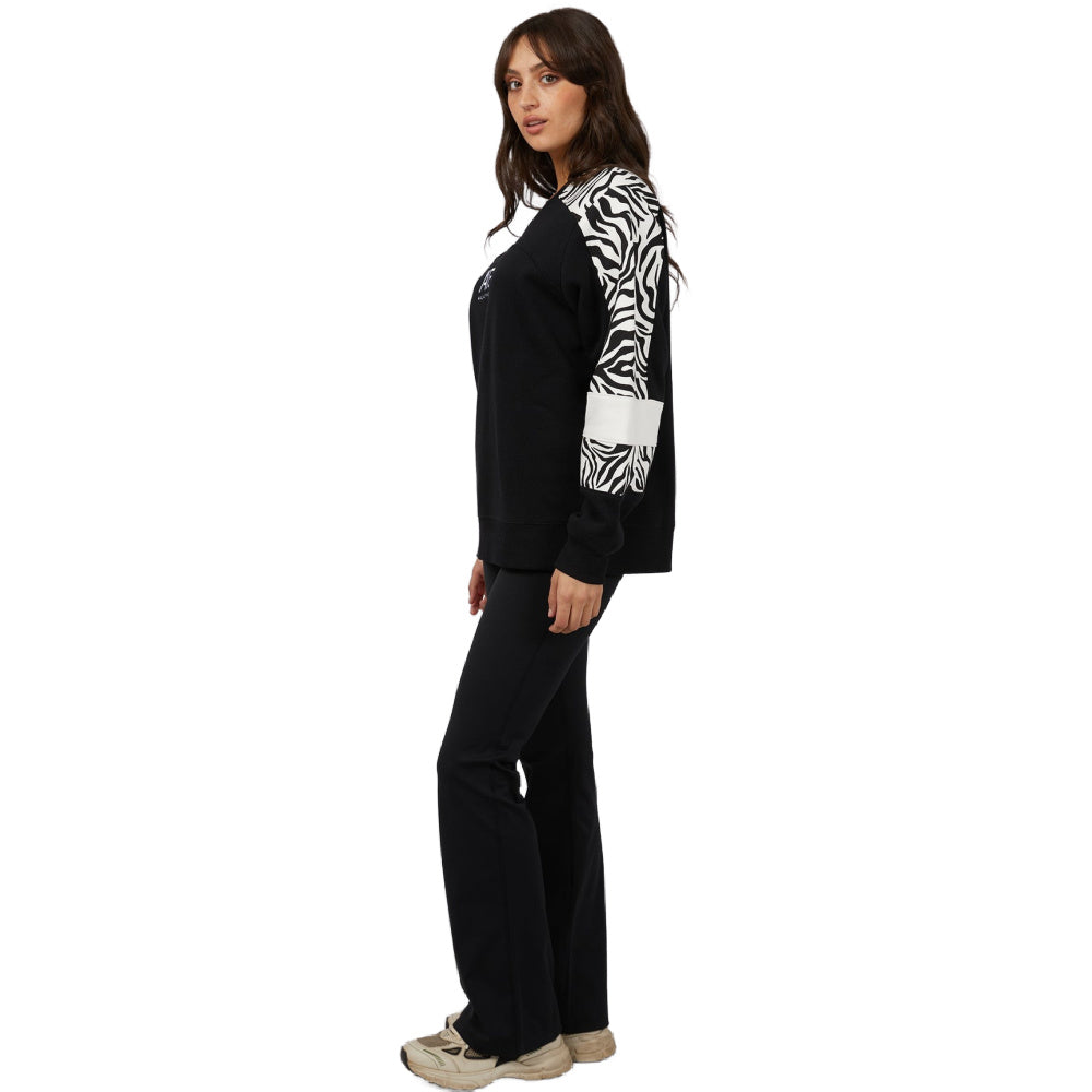 All About Eve | Womens Parker Panelled Crew (Black)
