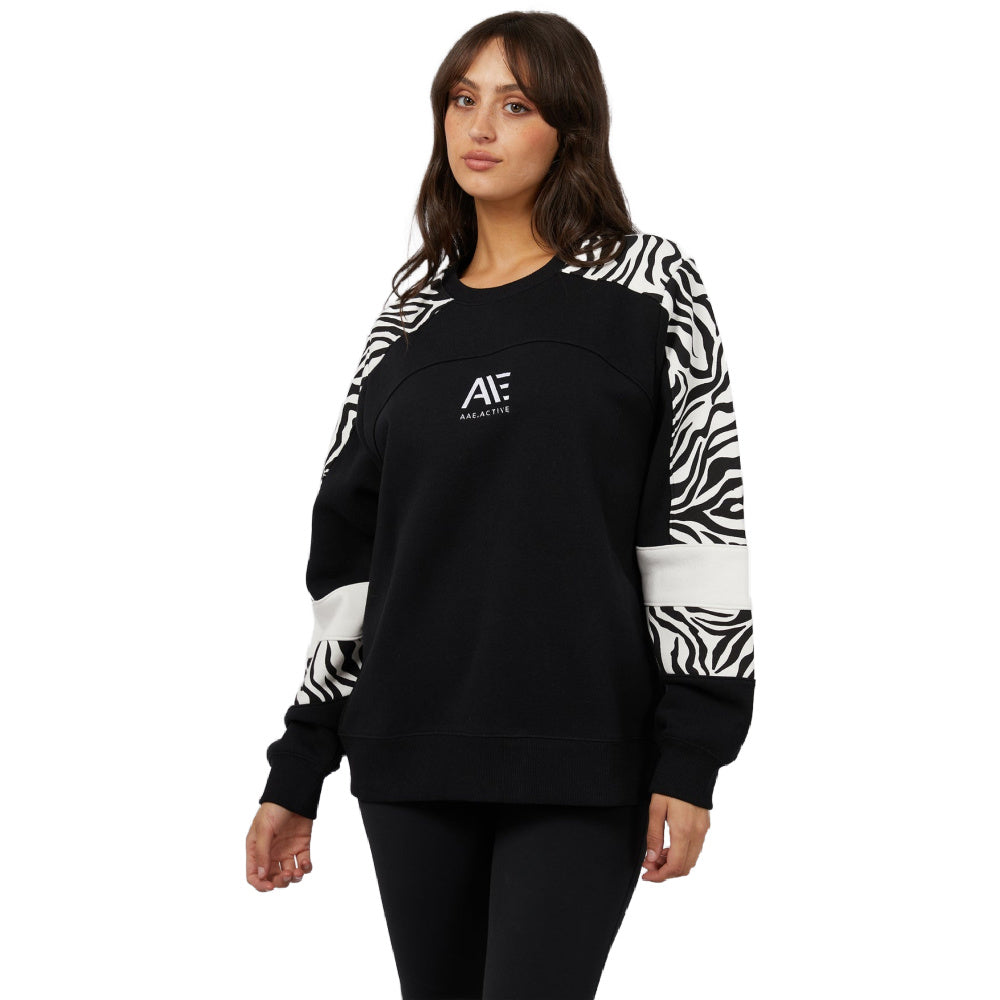 All About Eve | Womens Parker Panelled Crew (Black)