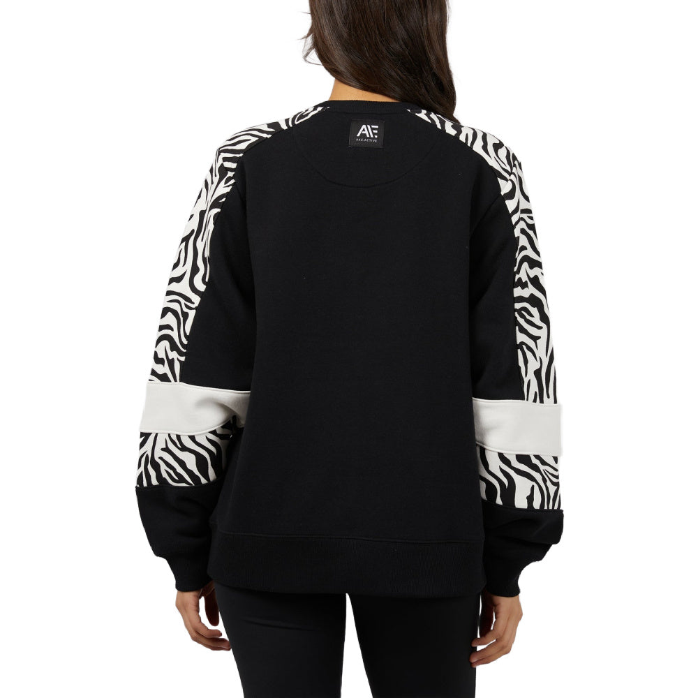 All About Eve | Womens Parker Panelled Crew (Black)