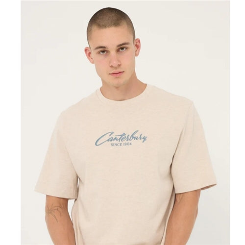 Canterbury | Mens Heritage Script T-shirt (Birch Marle)