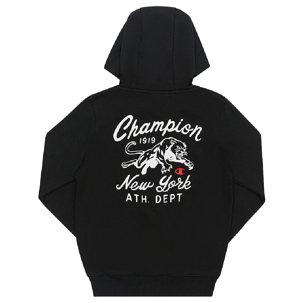 Champion | Unisex Graphic Zip Hoodie (Black)