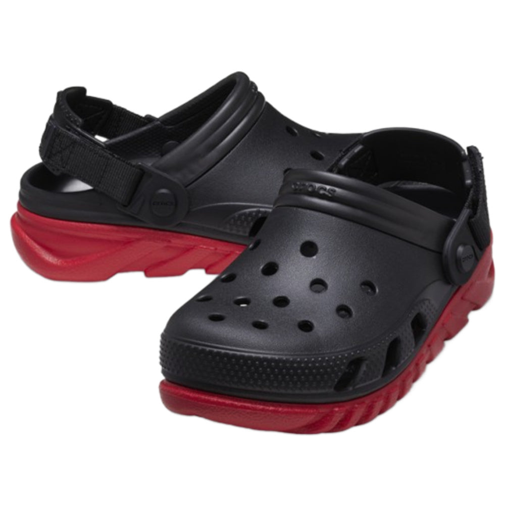 Crocs | Unisex Duet Max II Clog (Black/Varsity Red)