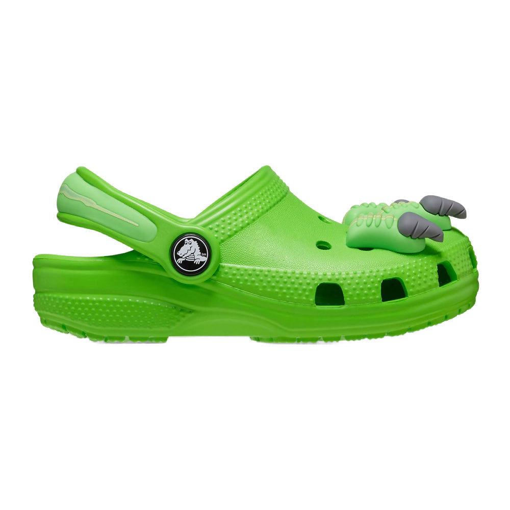 Crocs | Toddlers Classic I AM Dinosaur Clog (Green Slime)