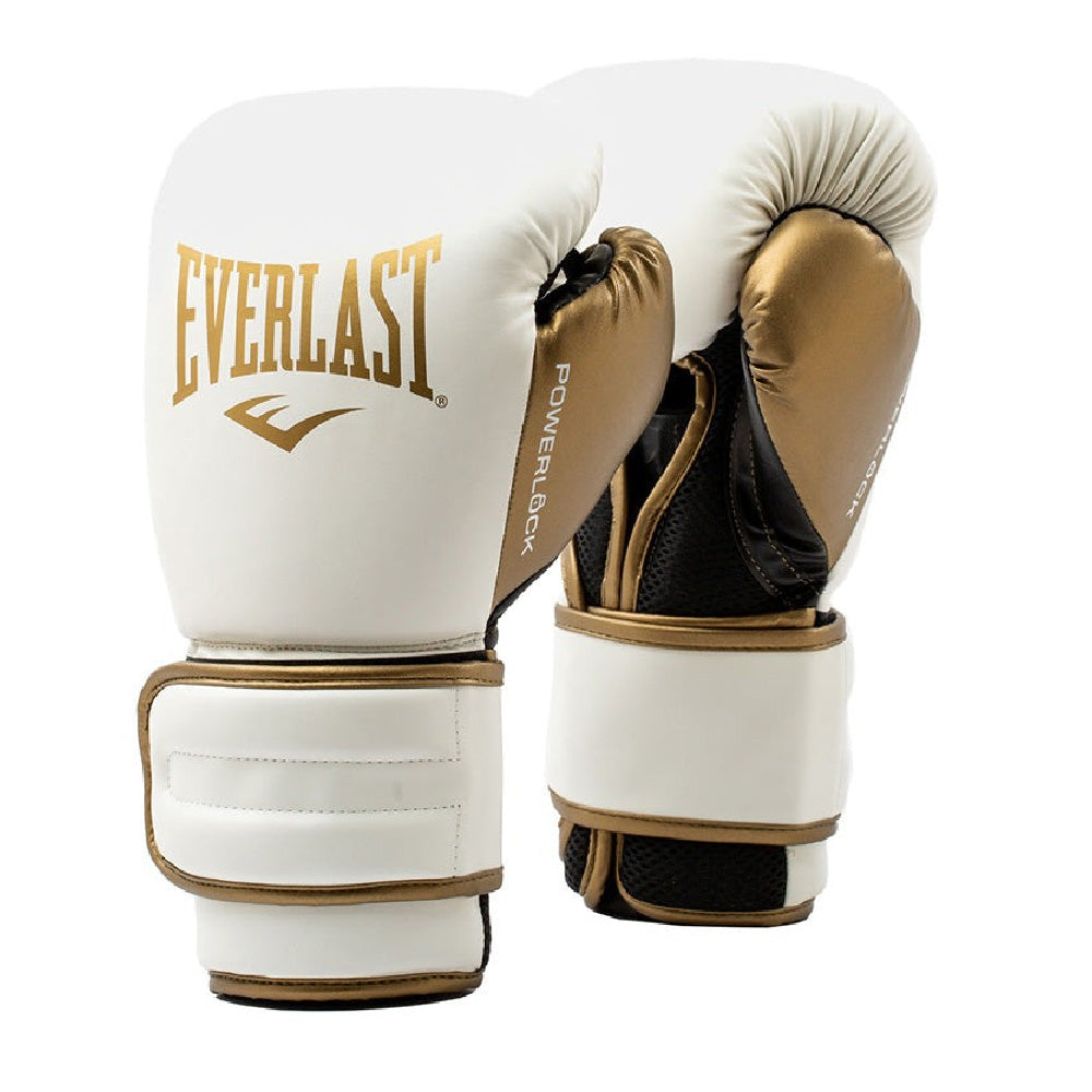 Everlast | Powerlock 2 Training Gloves 12Oz (White/Gold)