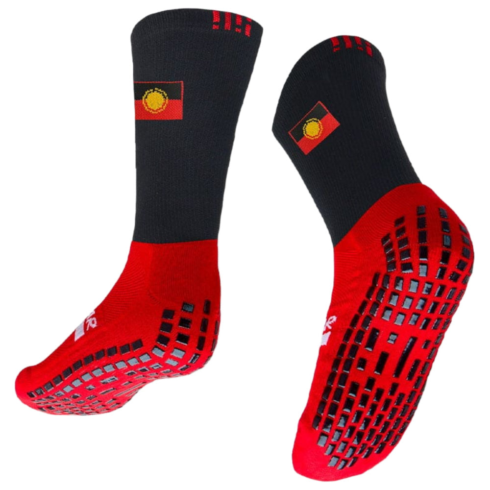 Grip Star | Adult Crew Grip Socks x Dalmarri (Black)