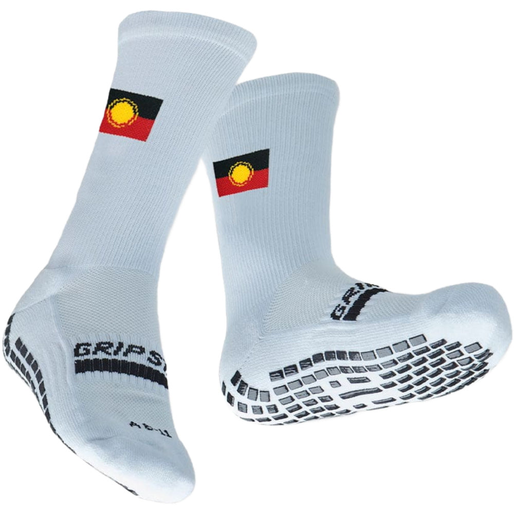 Grip Star | King Crew Grip Socks x Dalmarri (White)