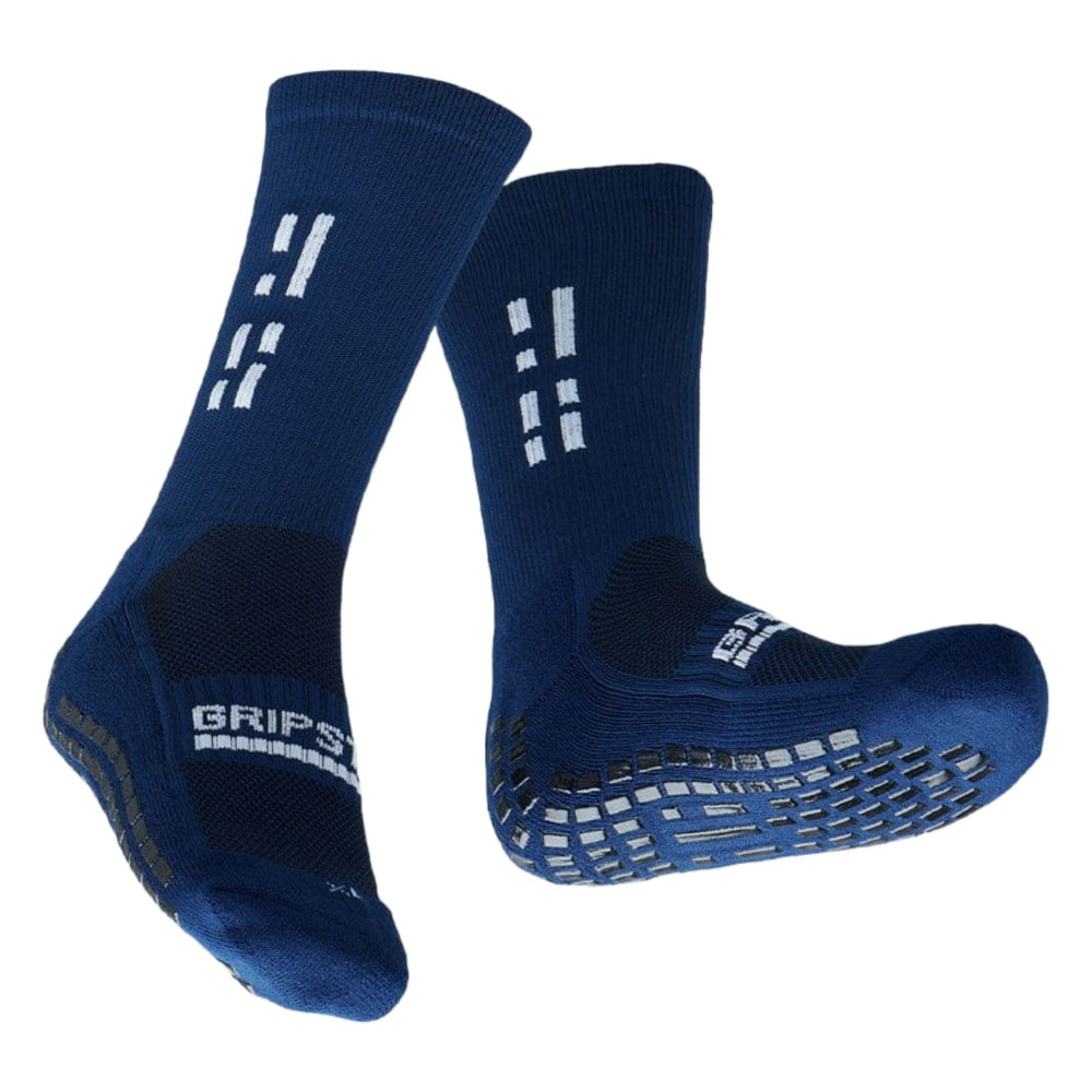 Grip Star | Youth Crew Grip Socks (Navy)