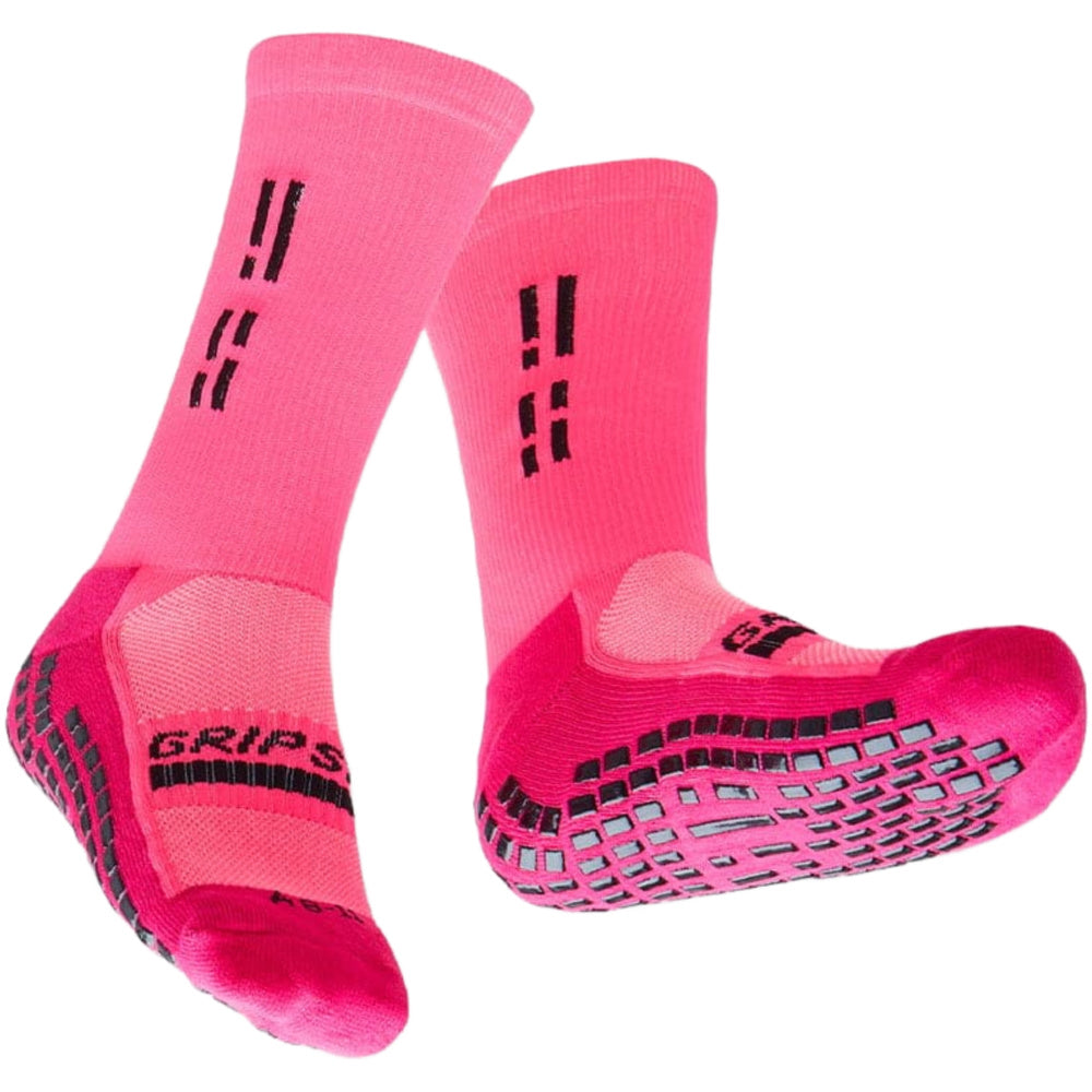 Grip Star | King Crew Grip Socks (Pink)