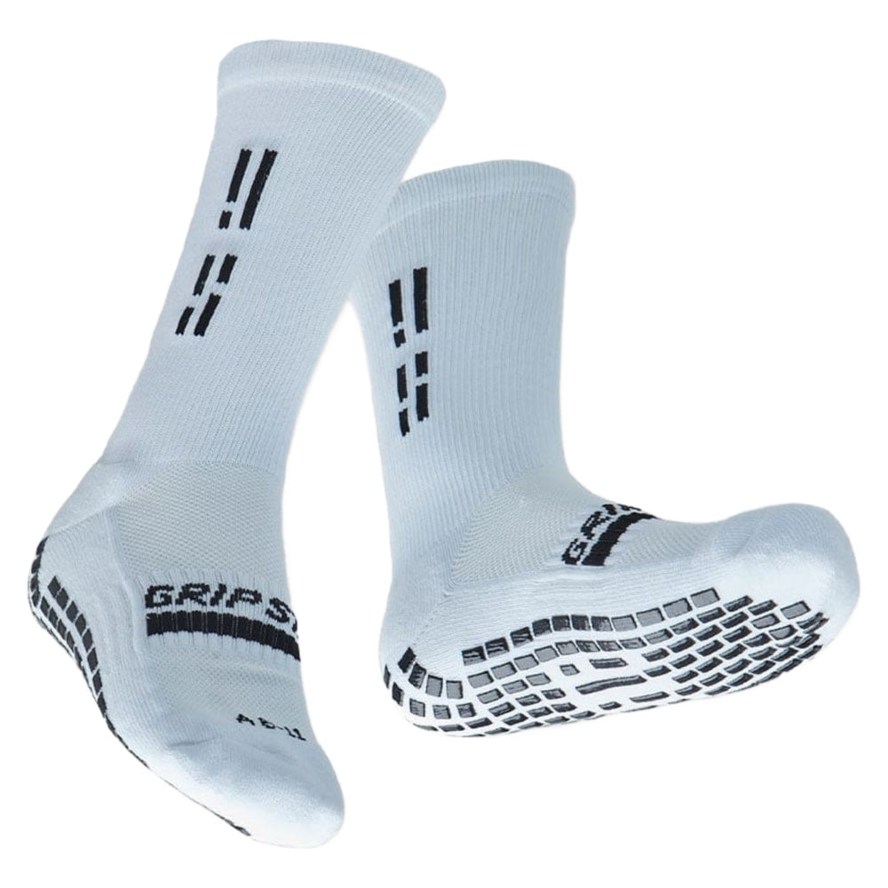 Grip Star | Youth Crew Grip Socks (White)