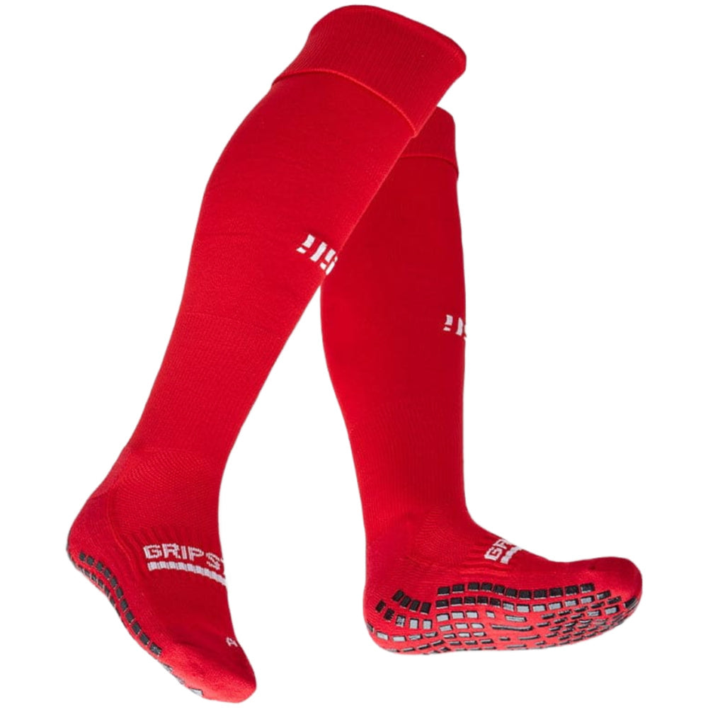 Grip Star | Adult Football Grip Socks (Red)