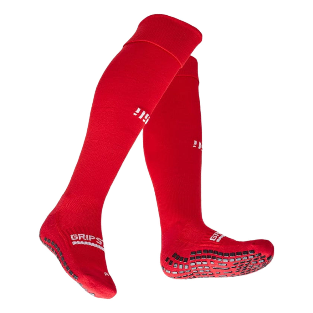 Grip Star | Youth Football Grip Socks (Red)