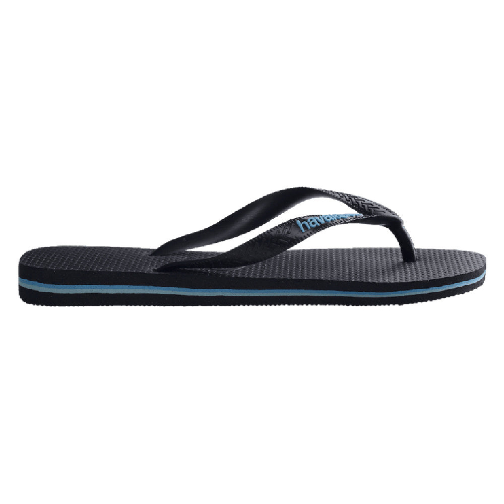 Havaianas | Mens Rubber Logo (Black/Blue)