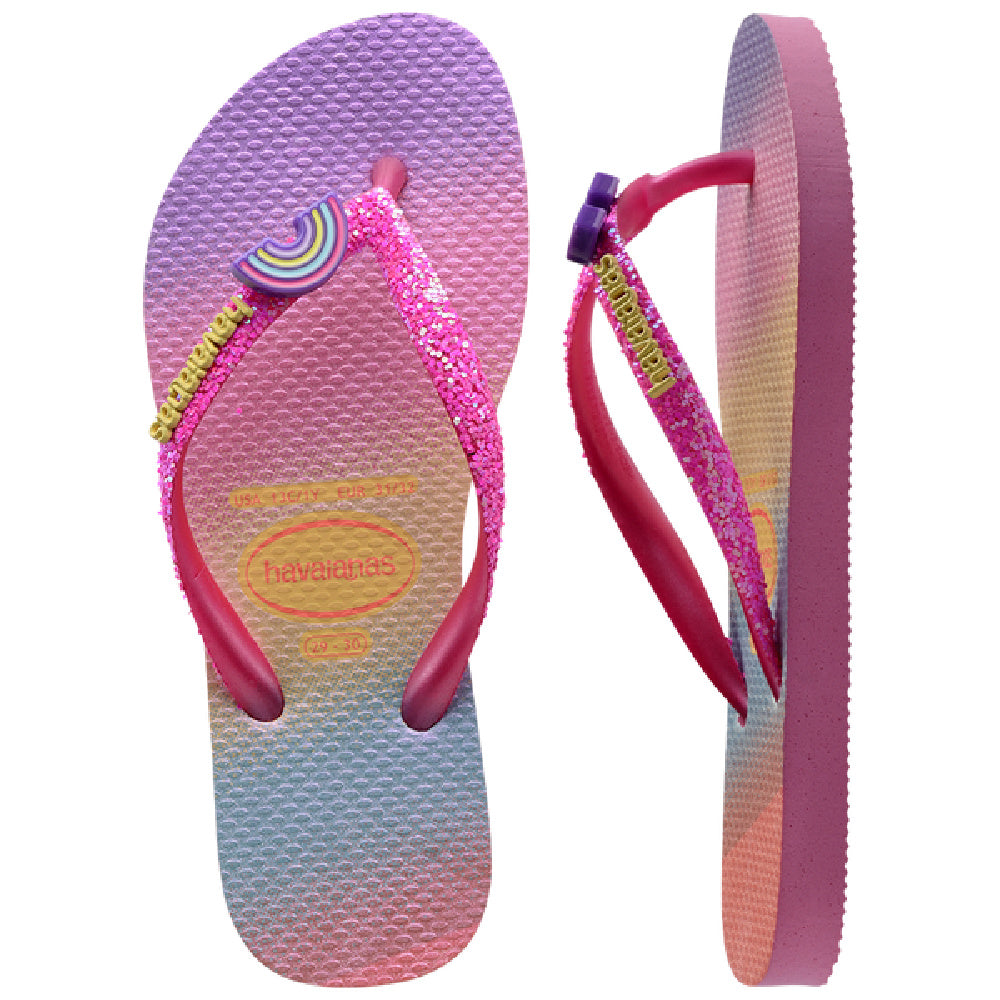Havaianas | Kids Slim Glitter II Thongs (Pink Lemonade)