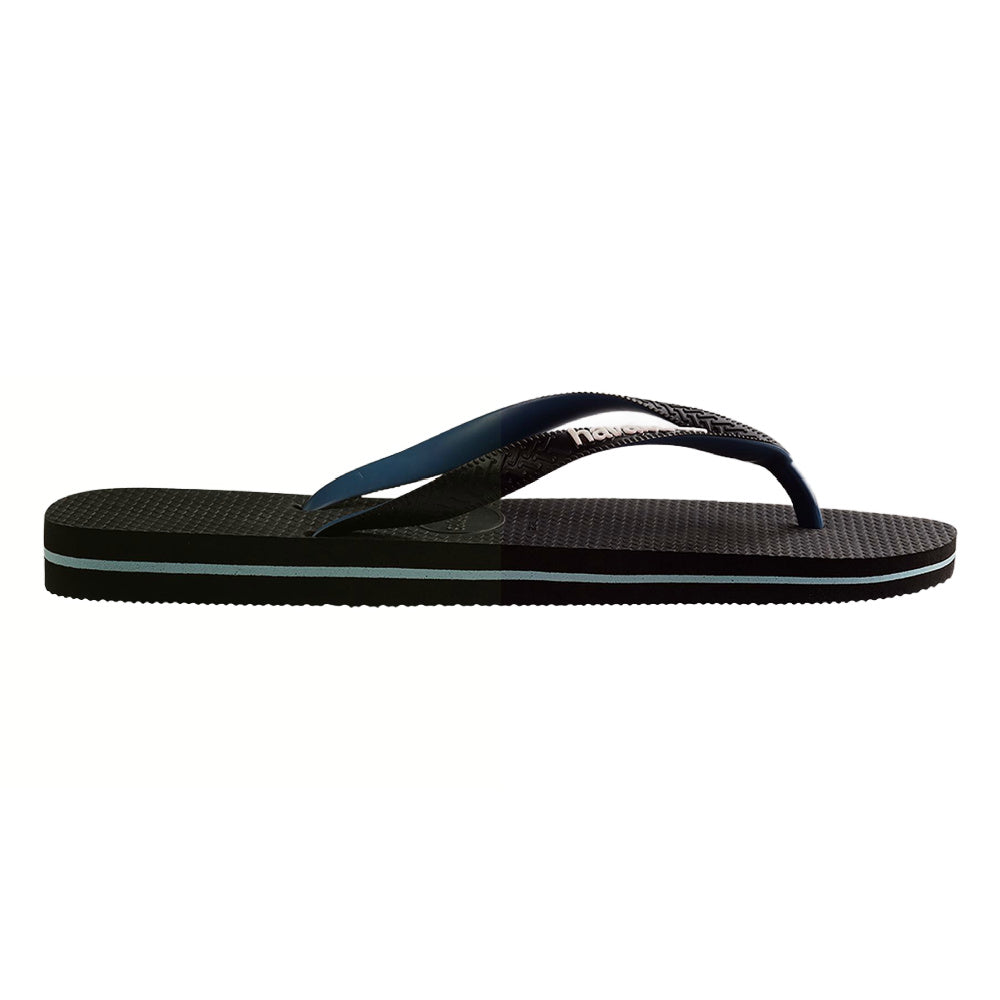 Havaianas | Mens Top Rubber Logo Mix (Black/Blue)