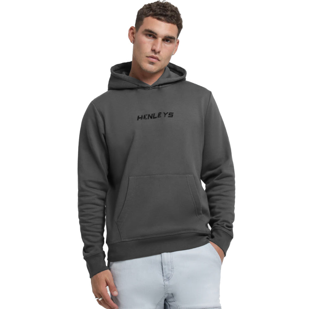 Henleys | Mens Defence Tonal Hooded Sweater (Coal)