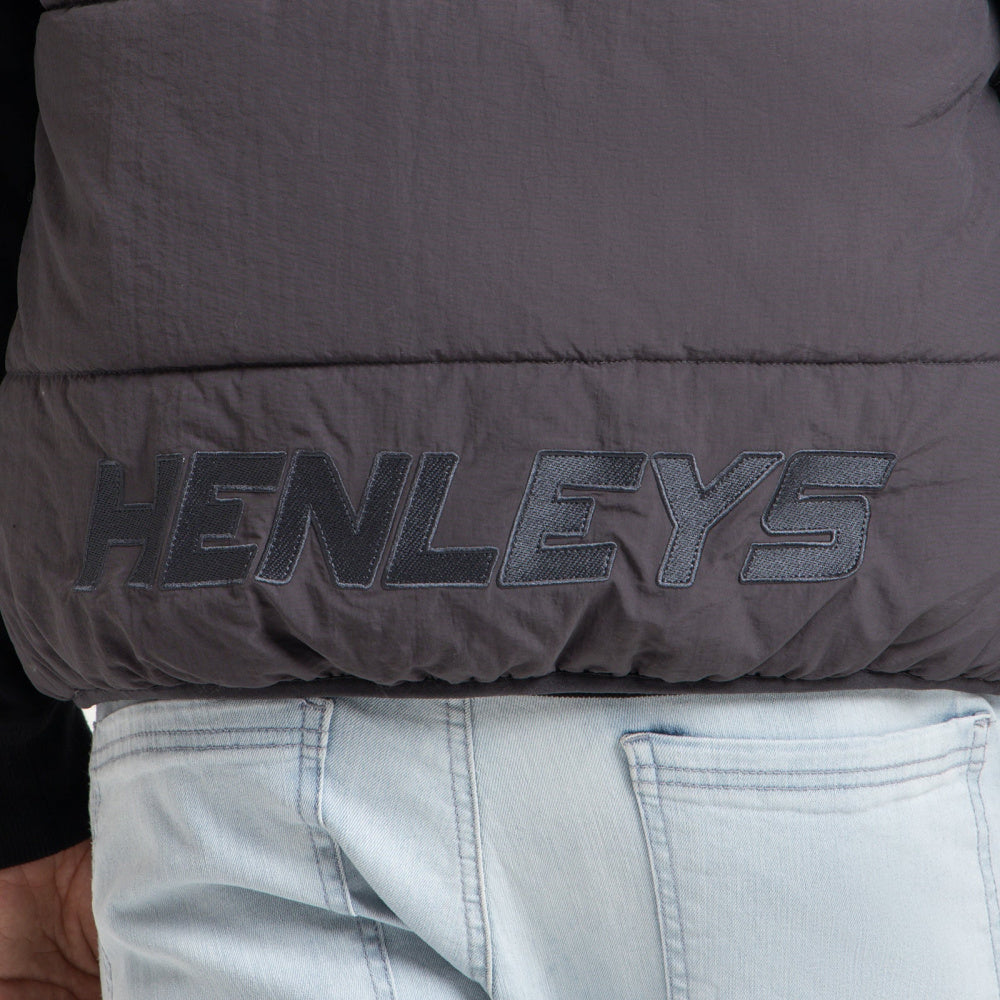 Henleys | Mens Overdrive Hooded Gillet (Coal)