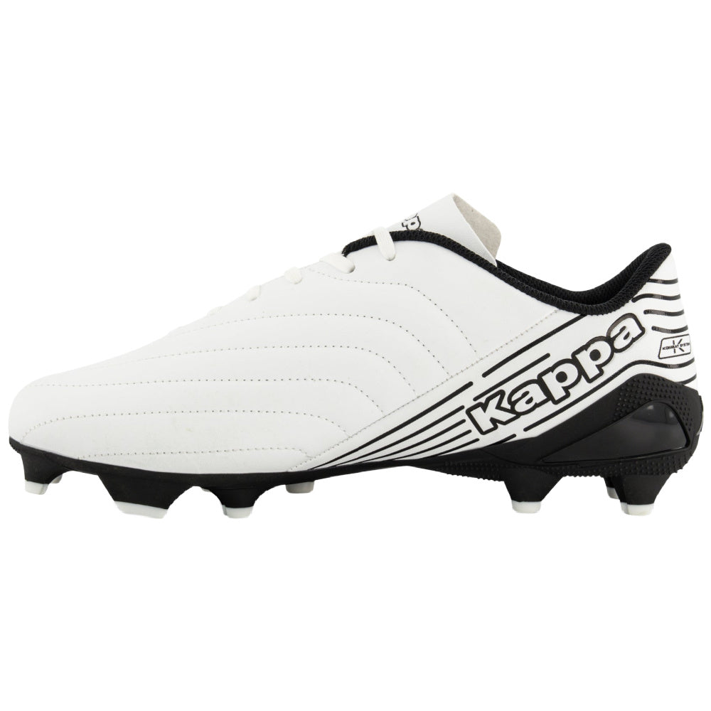 Kappa | Mens Player Base Firm Ground Boots (White/Black)