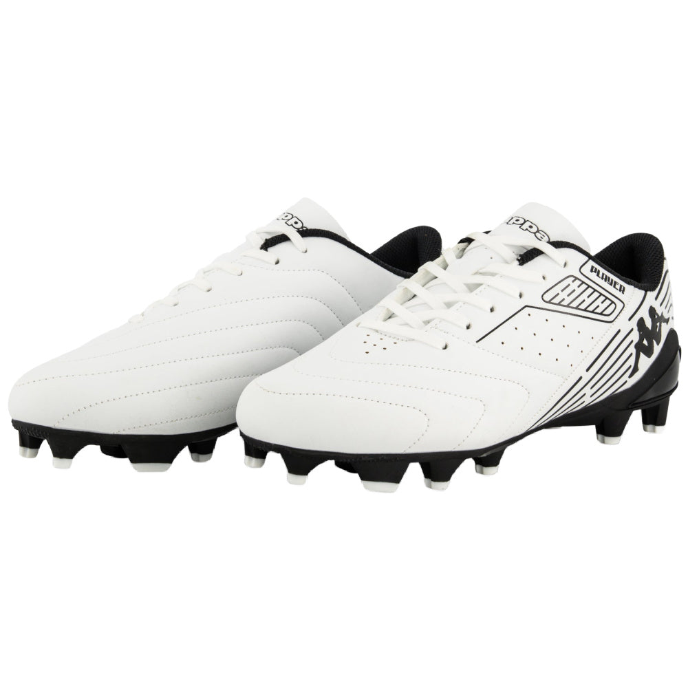 Kappa | Mens Player Base Firm Ground Boots (White/Black)