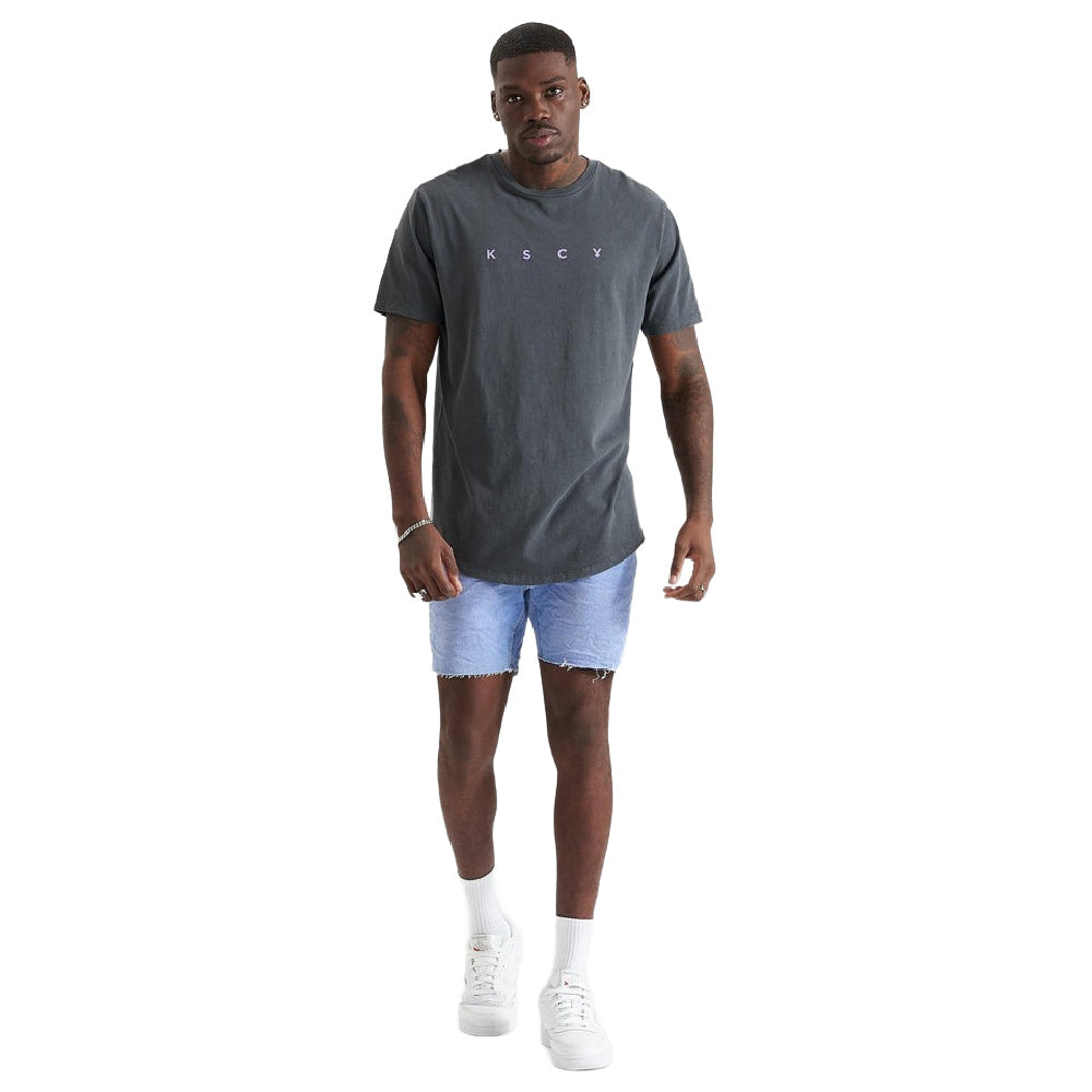 Kscy | Mens Eros Dual Curved Tee (Pigment Asphalt)