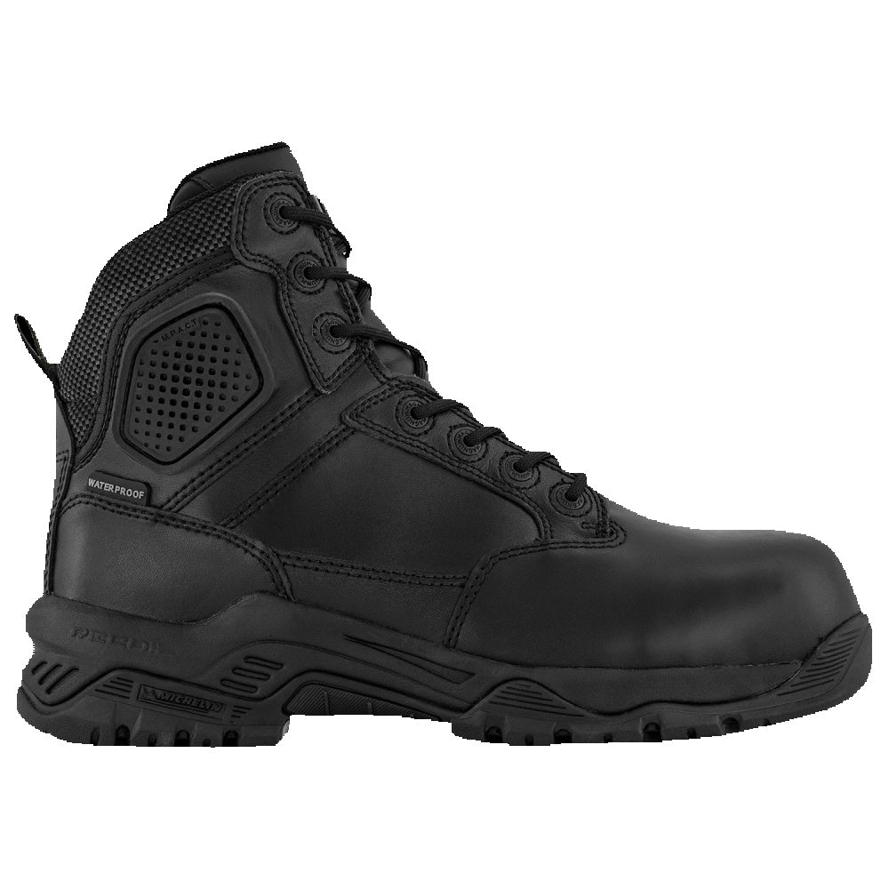 Magnum | Womens Strike Force 6.0 Leather Composite Toe Side-Zip Waterproof With Pull Tab (Black)