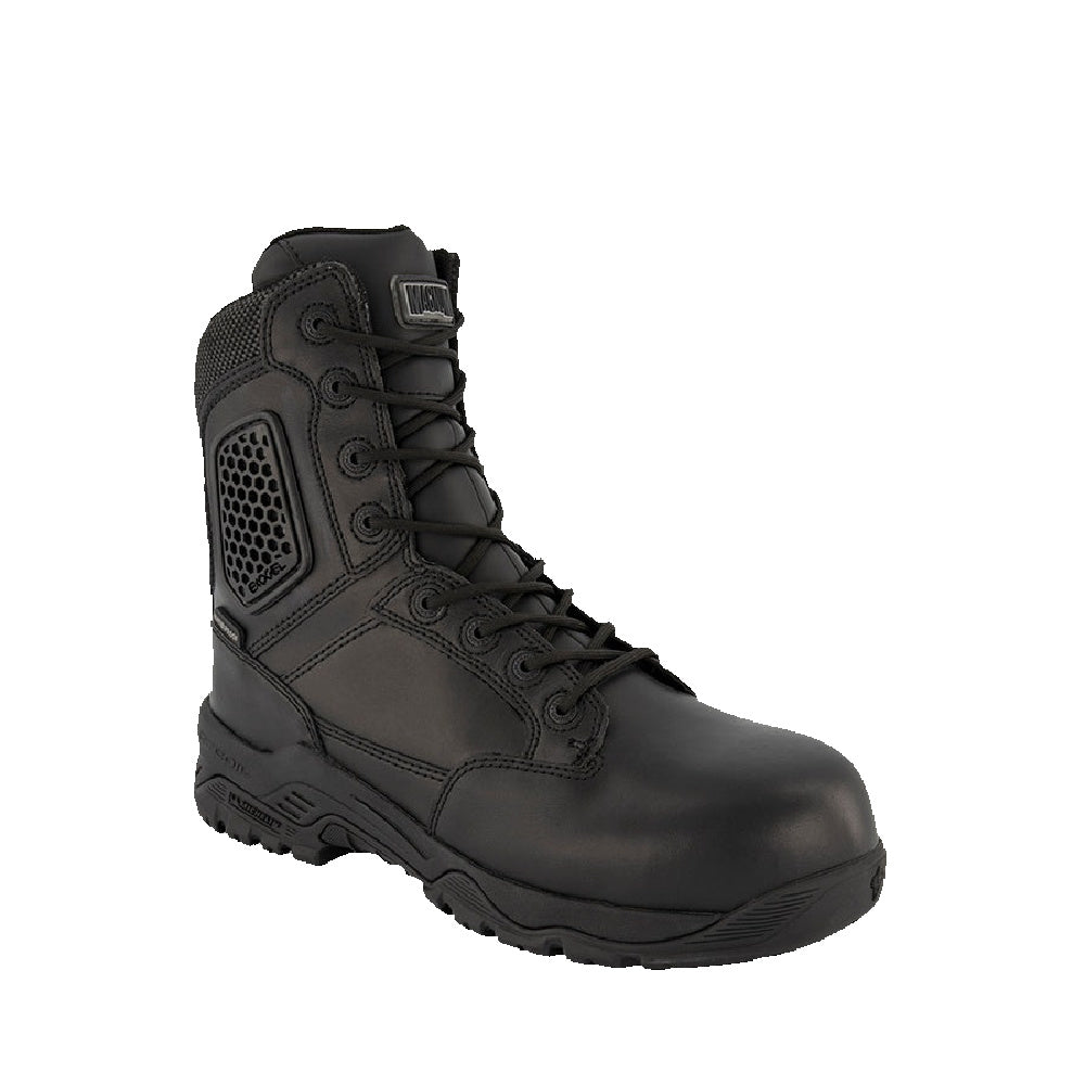 Magnum | Womens Strike Force 8.0 Leather Composite Toe Side-Zip Waterproof Boots (Black)