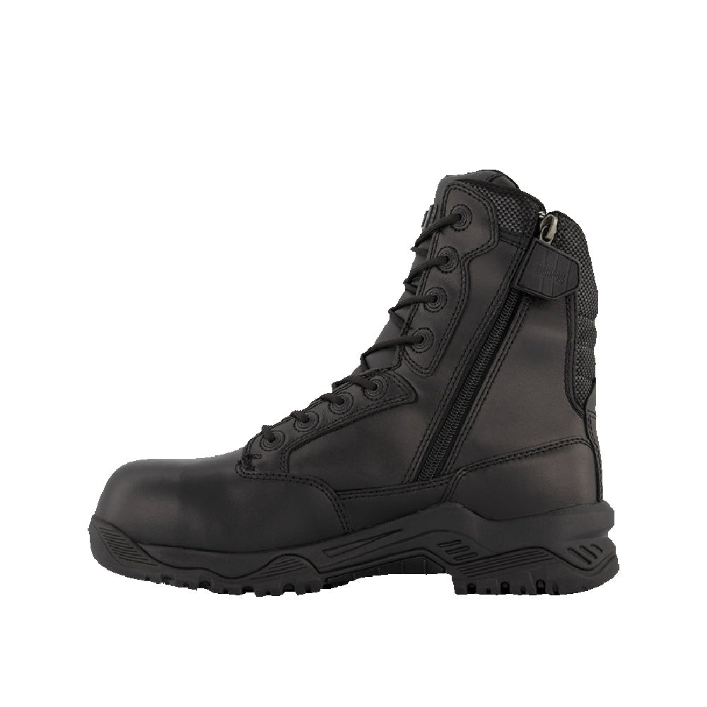 Magnum | Womens Strike Force 8.0 Leather Composite Toe Side-Zip Waterproof Boots (Black)