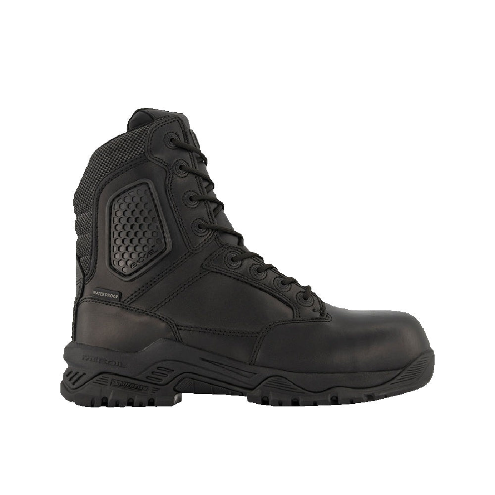 Magnum | Mens Strike Force 8.0 Leather Composite Toe Side-Zip Waterproof Boots (Black)