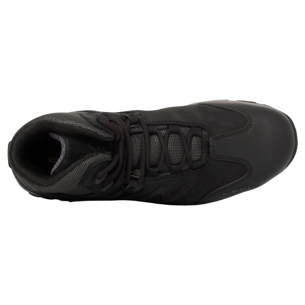 New Balance | Mens All Site Composite Toe Waterproof Slip-Resistant Safety Boots 2E-Wide (Black/Grey)