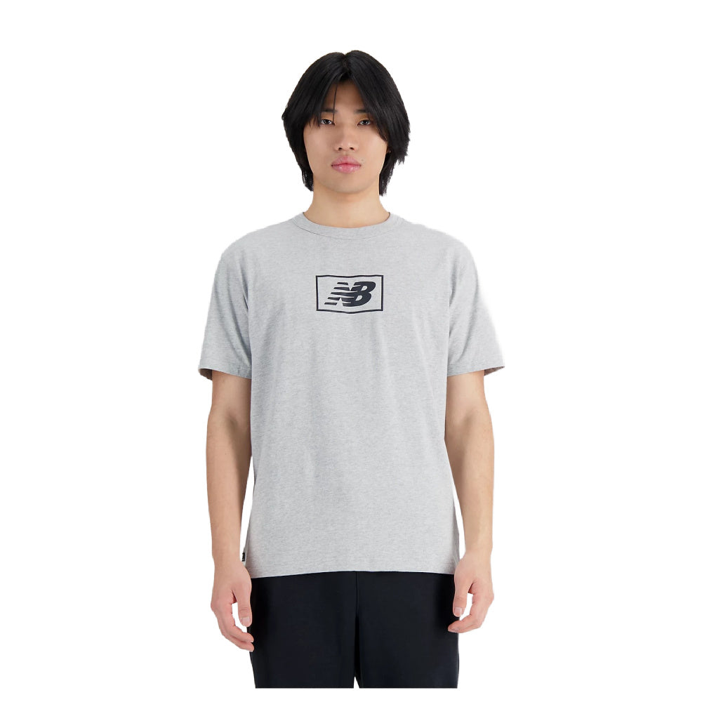 New Balance | Mens NB Essentials Logo T-Shirt (Athletic Grey)