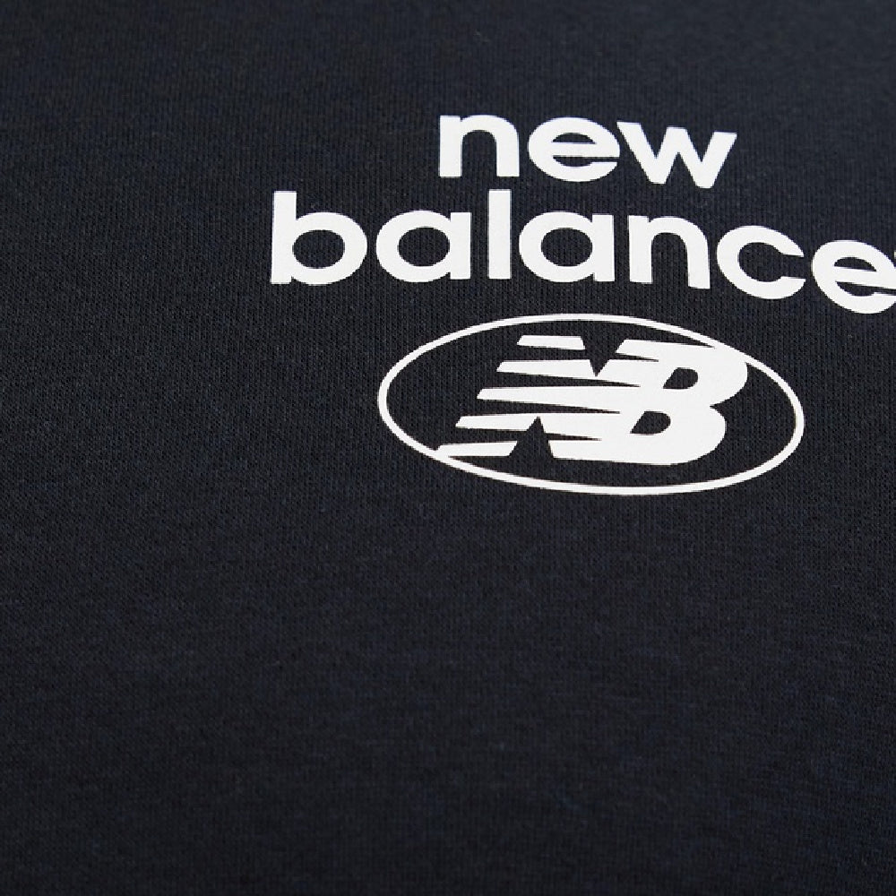 New Balance | Mens Essentials Brushed Back Fleece Crew (Black)