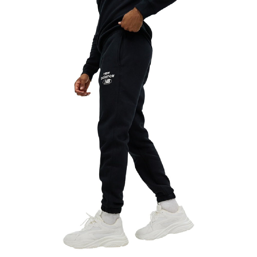 New Balance – Back Sports (Black) Essentials Fleece | Brushed Pant Platinum Mens