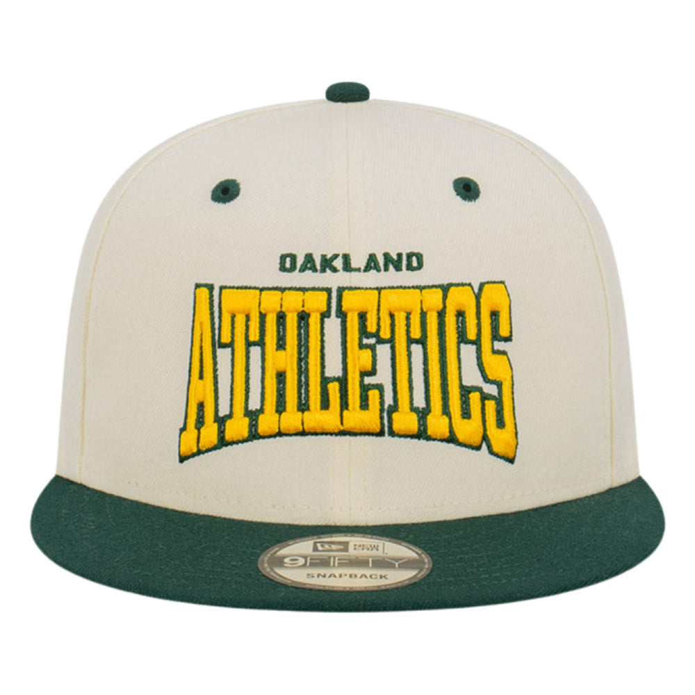 New Era | Mens 9Fifty Snapback Chrome Pro Arch Oakland Athletics (Chalk White/Dark Green)
