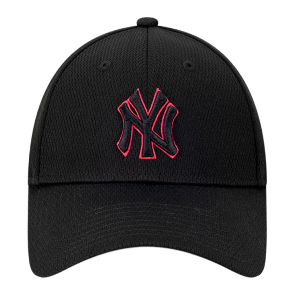 新しい時代 |メンズ 9Forty クロスストラップ ダッシュマーク 季節限定 ニューヨーク ヤンキース (ブラック/ピンク)