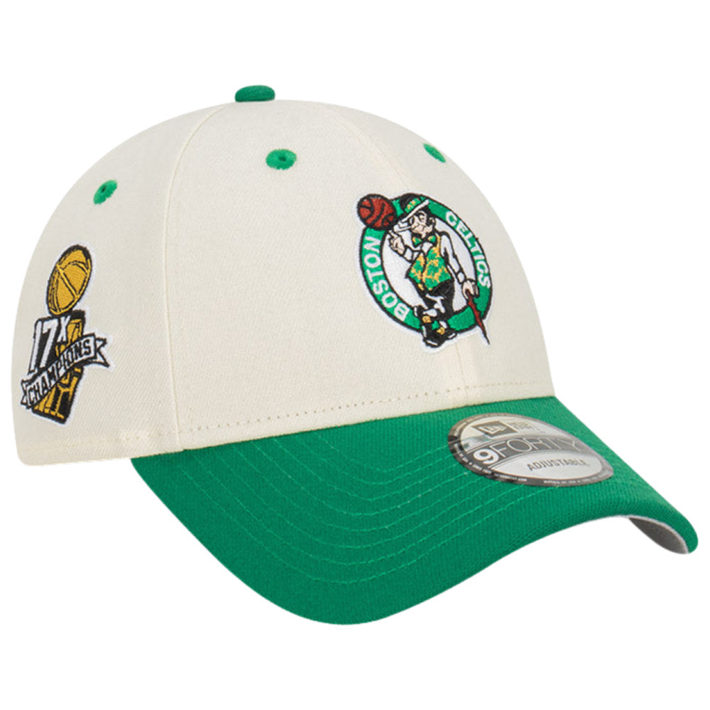 New Era | Mens 9Forty Snapback 2-Tone Champs Boston Celtics (Chrome White/Green)