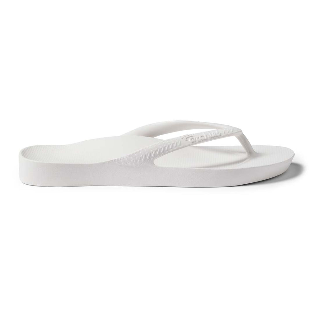 Archies | Unisex Arch Support Thongs (White)